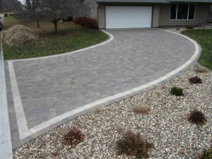 Paver Driveway with border
